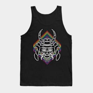 Retro White Samurai Tank Top